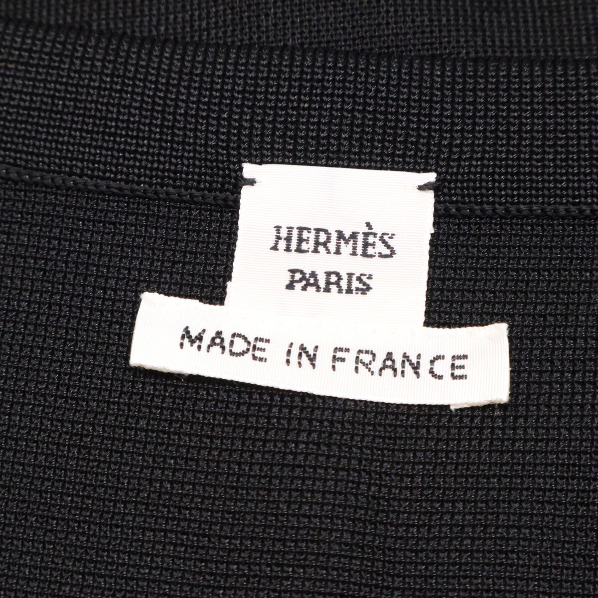 HERMES エルメス 新品同様 国内正規 ルメール期 Cannes et Pommeaux シルク切替 ニット ワンピース