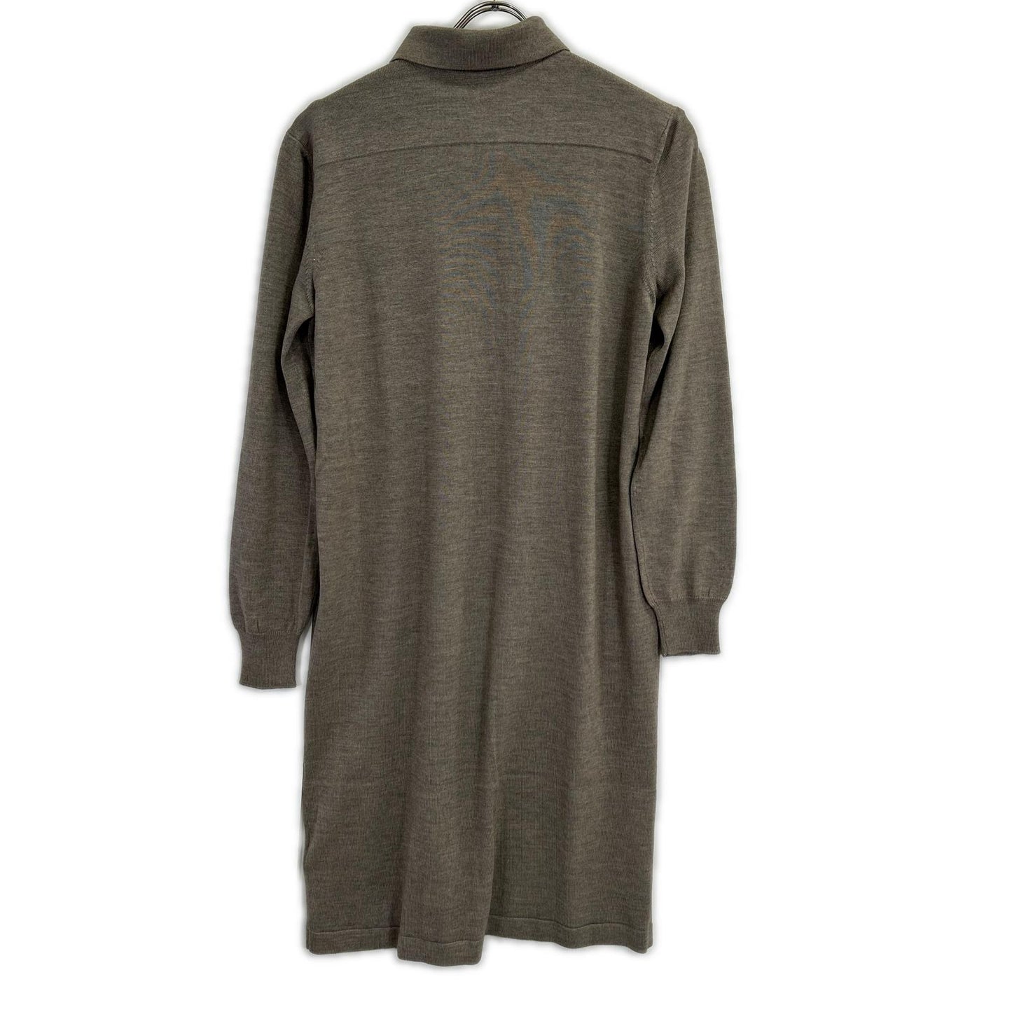 HERMES エルメス カシミヤ×シルク 前ボタン ニット ワンピース ワンピース