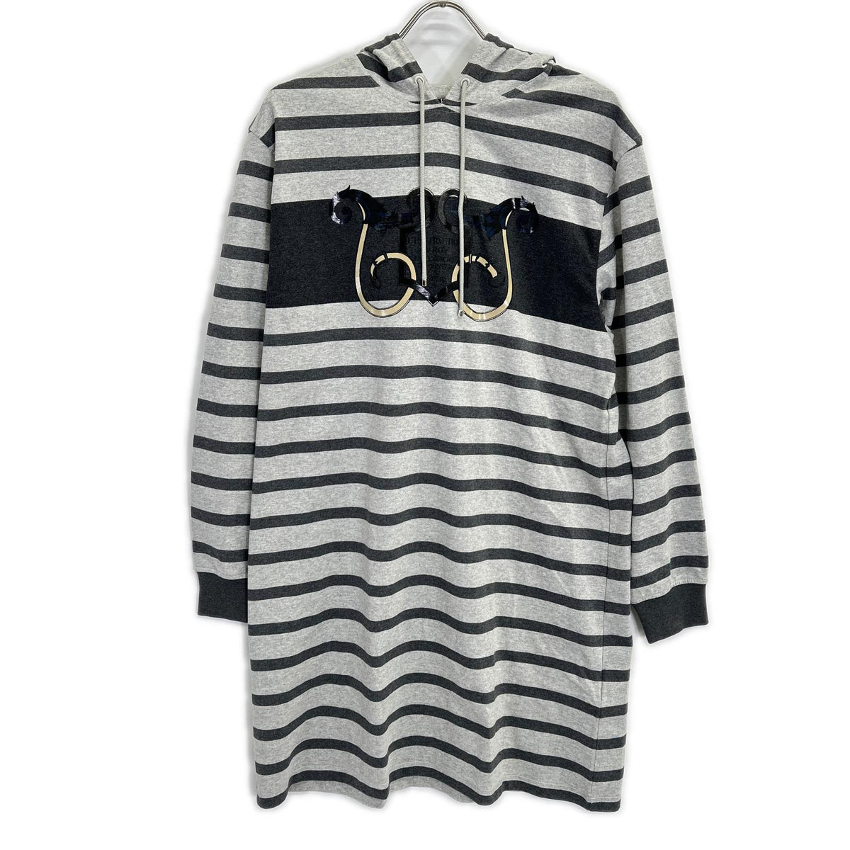 HERMES エルメス L'INSTRVCTION DV ROY ボーダー スウェット ワンピース ワンピース