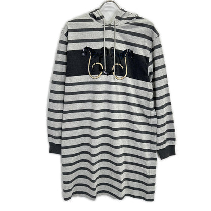 HERMES エルメス L'INSTRVCTION DV ROY ボーダー スウェット ワンピース ワンピース