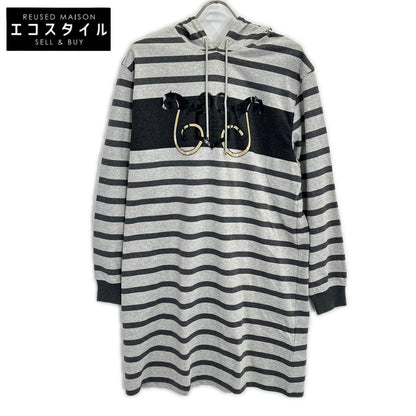 HERMES エルメス L'INSTRVCTION DV ROY ボーダー スウェット ワンピース ワンピース