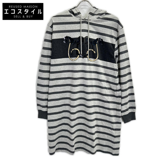 HERMES エルメス L'INSTRVCTION DV ROY ボーダー スウェット ワンピース ワンピース
