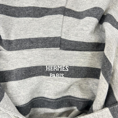 HERMES エルメス L'INSTRVCTION DV ROY ボーダー スウェット ワンピース ワンピース