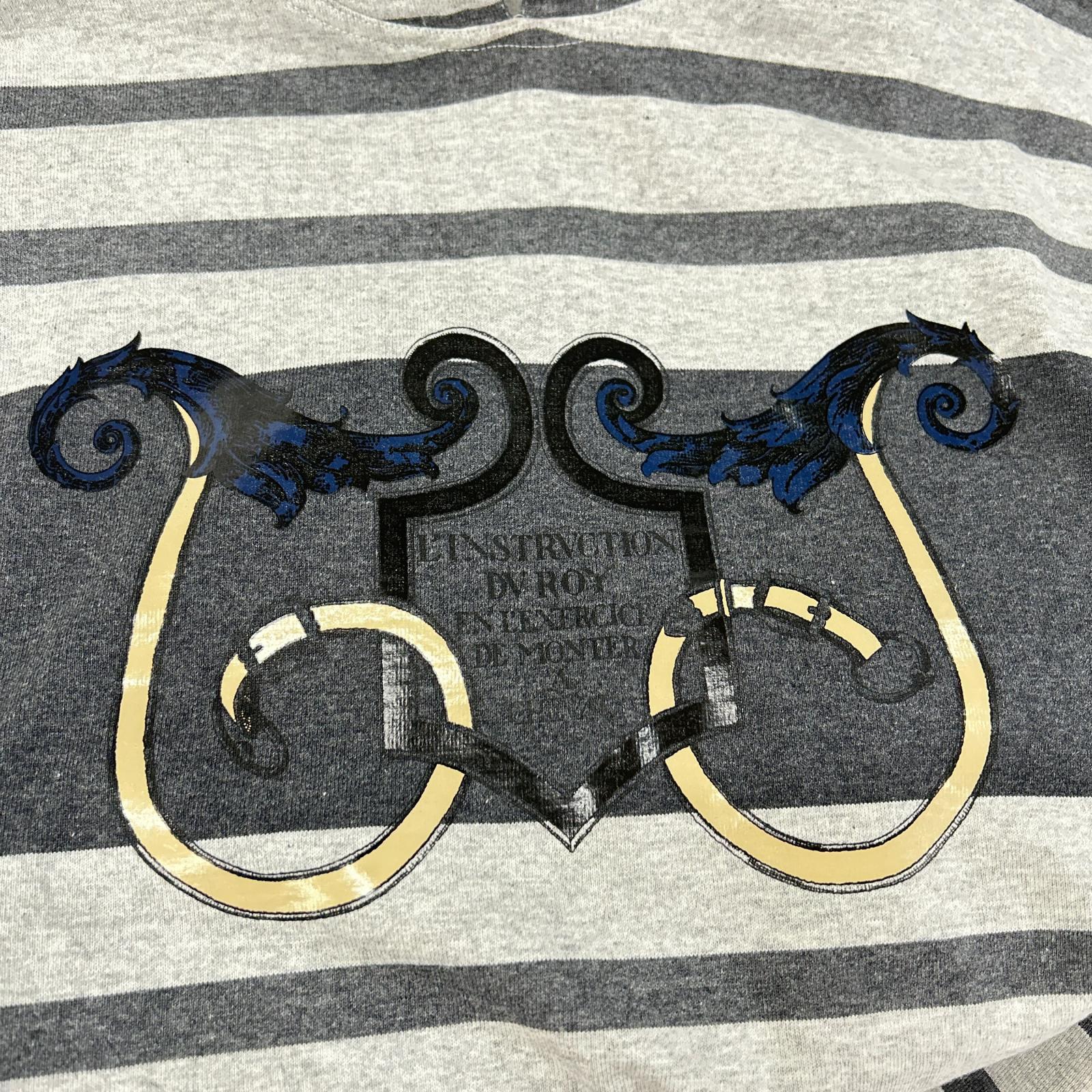 HERMES エルメス L'INSTRVCTION DV ROY ボーダー スウェット ワンピース ワンピース