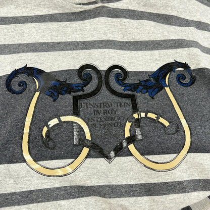 HERMES エルメス L'INSTRVCTION DV ROY ボーダー スウェット ワンピース ワンピース