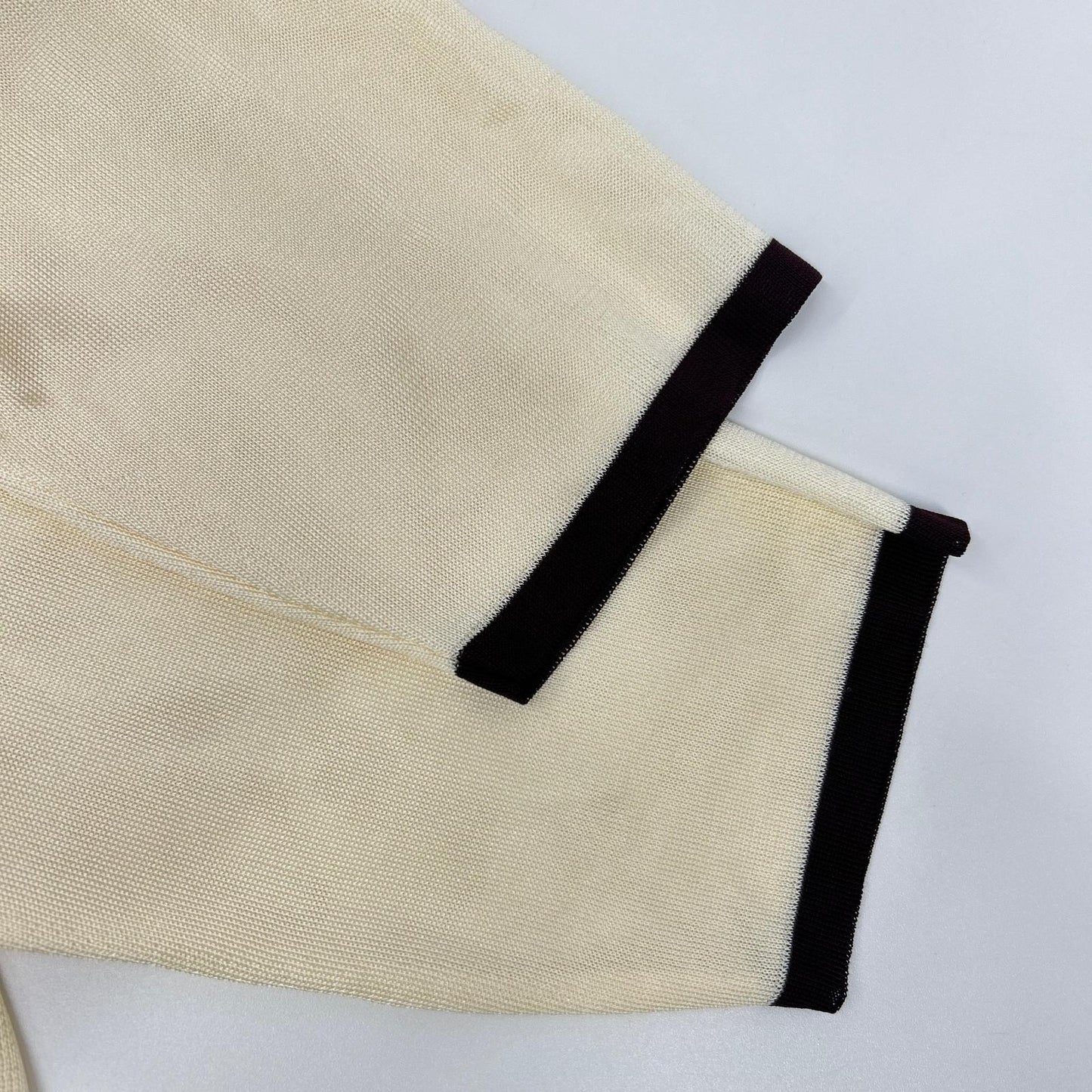 HERMES エルメス スカーフ柄 シルク切替 ニット タグ付き トップス