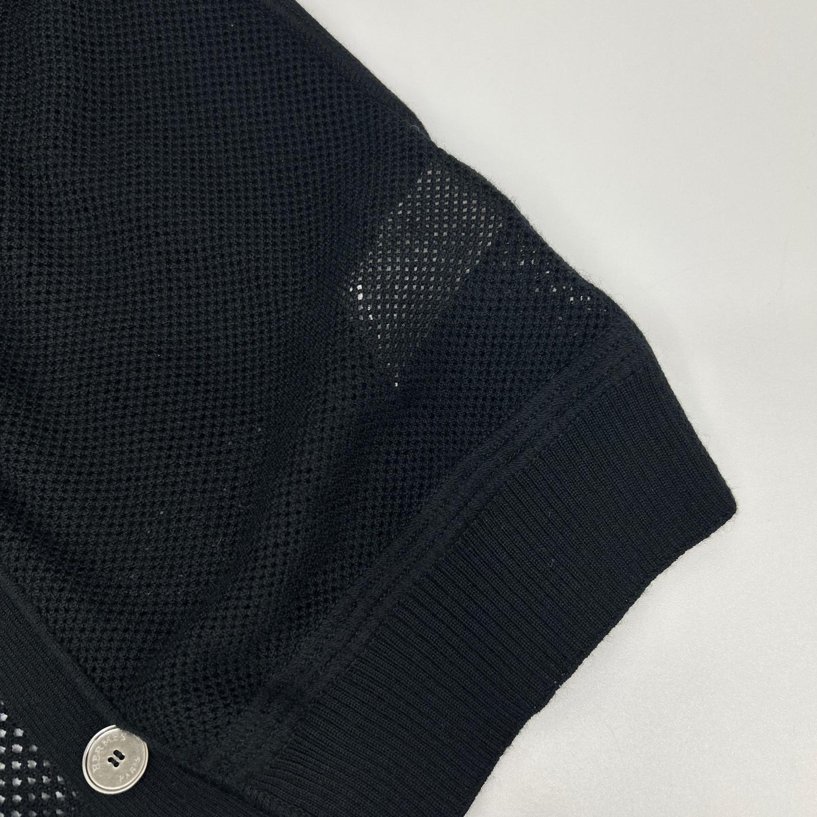 HERMES エルメス ルメール期 ブラック カシミヤ カーディガン トップス