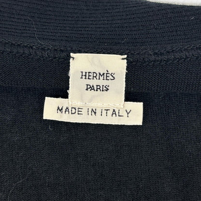 HERMES エルメス ルメール期 ブラック カシミヤ カーディガン トップス