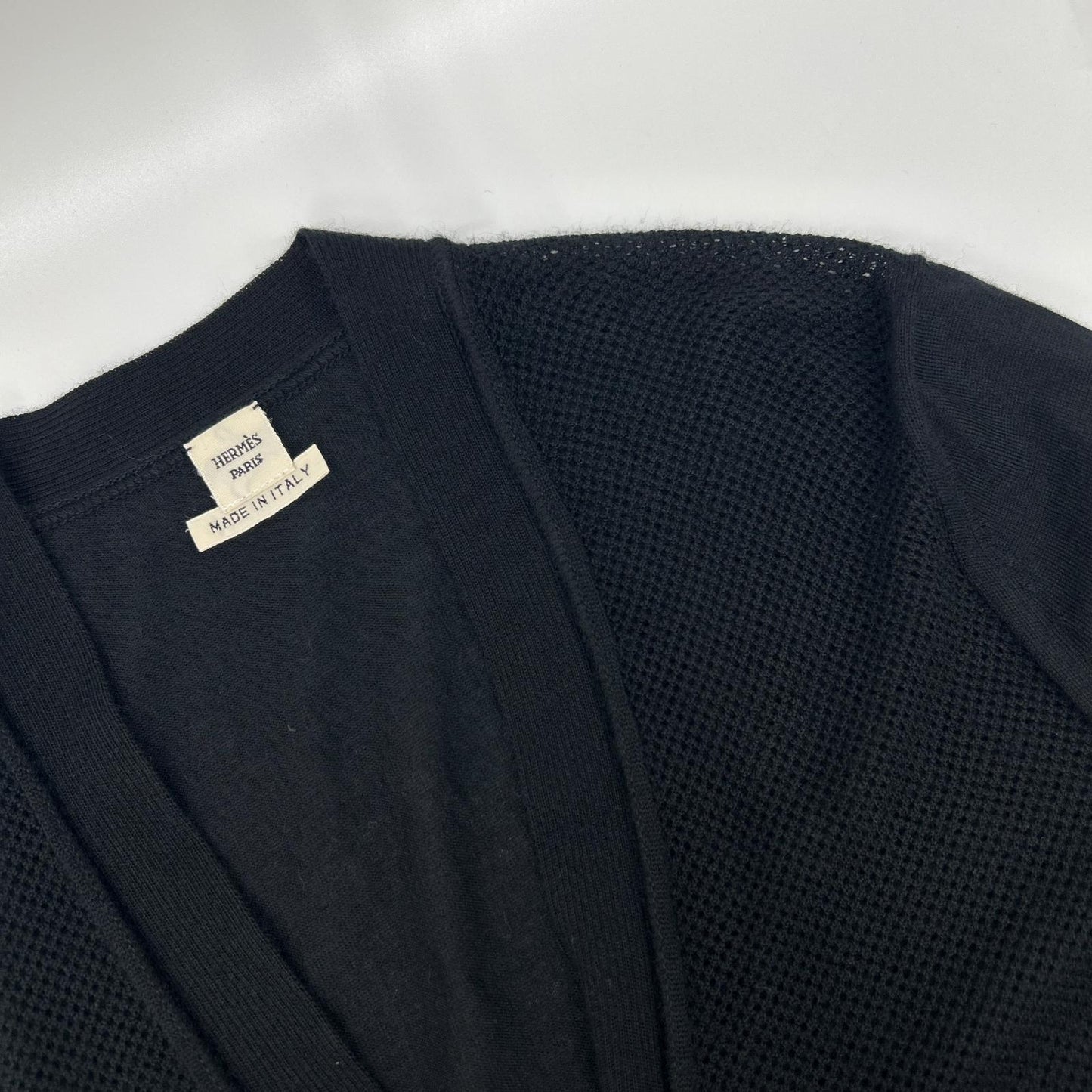 HERMES エルメス ルメール期 ブラック カシミヤ カーディガン トップス