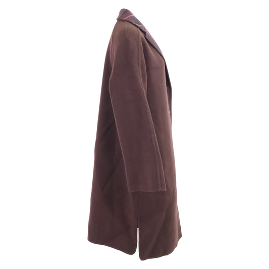HERMES エルメス 【美品】セリエボタン ウールｘカシミヤ チェスター コート