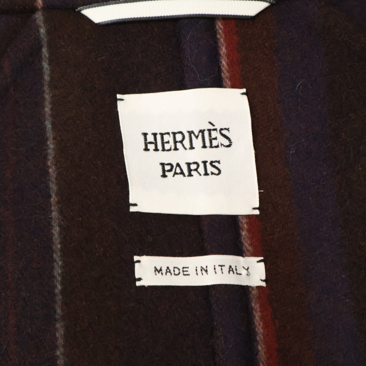 HERMES エルメス 【美品】セリエボタン ウールｘカシミヤ チェスター コート