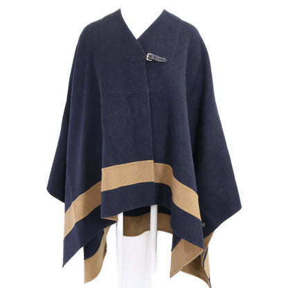HERMES エルメス 【美品】前ベルト カシミヤ100％ ポンチョ/ケープ ジャケット