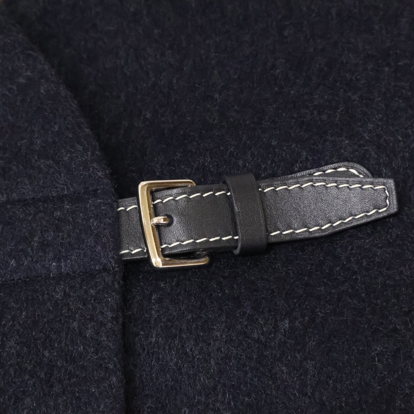 HERMES エルメス 【美品】前ベルト カシミヤ100％ ポンチョ/ケープ ジャケット