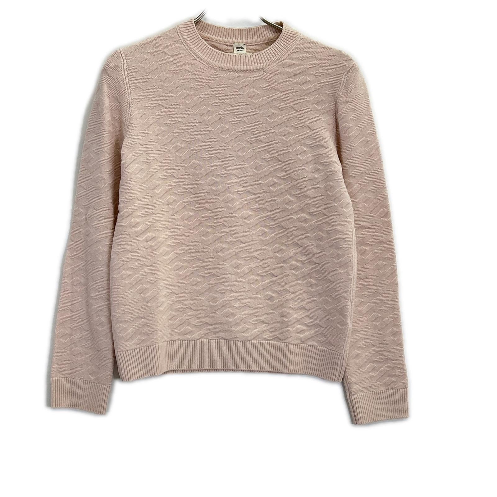 HERMES 2E2624DE LOUNGEWEAR VOYAGE H-logo knit sweater Tops
