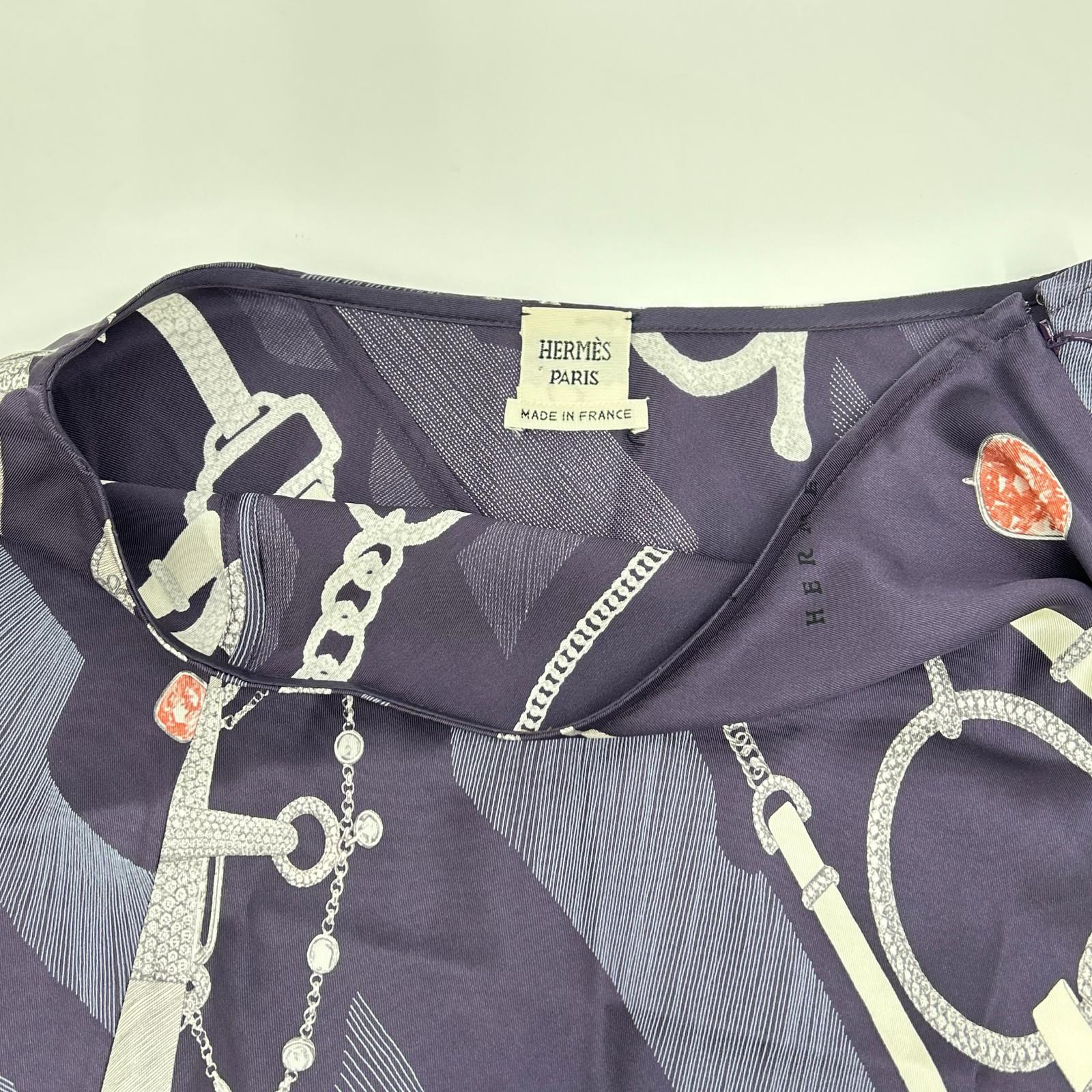 HERMES エルメス Etude pour une Parure de Gala シルクスカート スカート