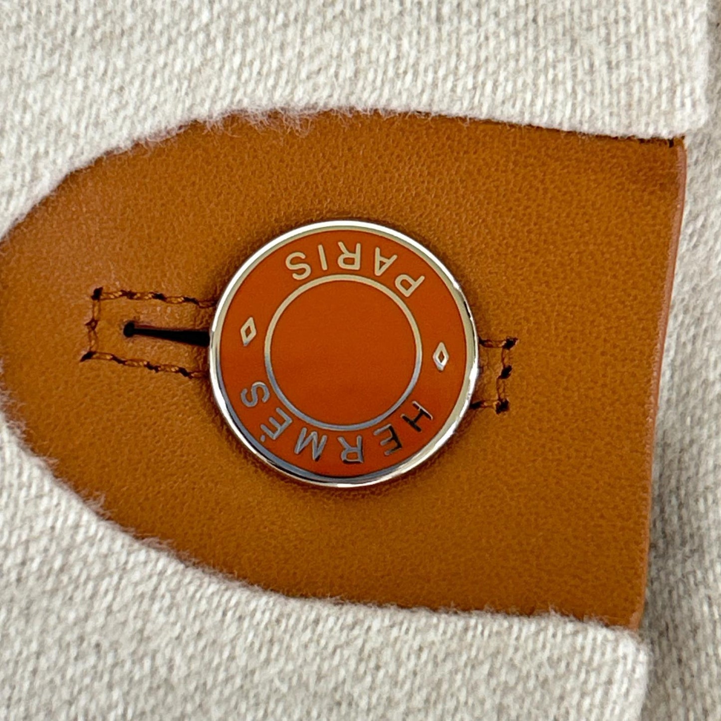 HERMES エルメス セリエ釦 カシミヤ混 ラップ コート