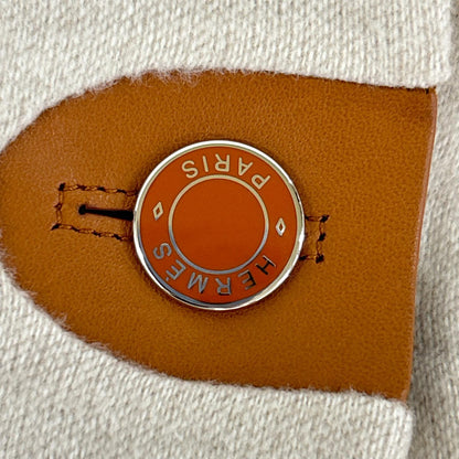 HERMES エルメス セリエ釦 カシミヤ混 ラップ コート