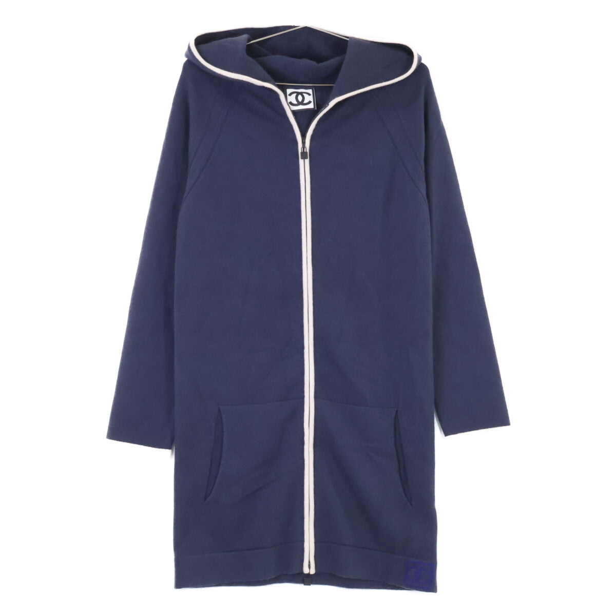 CHANEL SPORTS シャネルスポーツ 【国内正規】09P P35238K02024 カシミヤ ジップアップ フーディ ロングカーディガン トップス