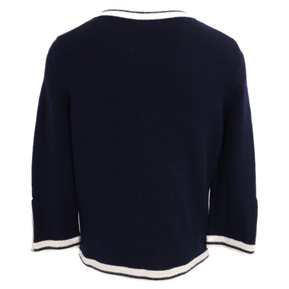 CHANEL シャネル 【国内正規】P37399K02429 ココマーク/獅子ボタン カシミヤ100％ ニットカーディガン トップス