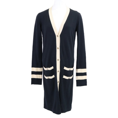 CHANEL 【Domestic official】08P P32701K00740 Camellia logo/handshake cashmere-blend long cardigan top