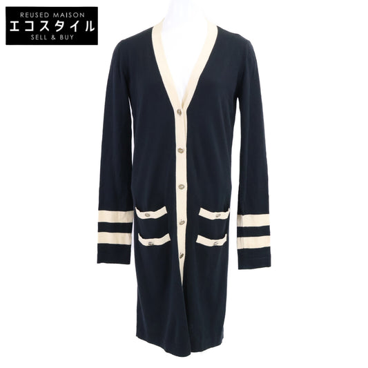 CHANEL シャネル 【国内正規】08P P32701K00740 ココマーク/ハンドシェイク カシミヤ混 ロングカーディガン トップス