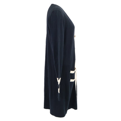 CHANEL 【Domestic official】08P P32701K00740 Camellia logo/handshake cashmere-blend long cardigan top