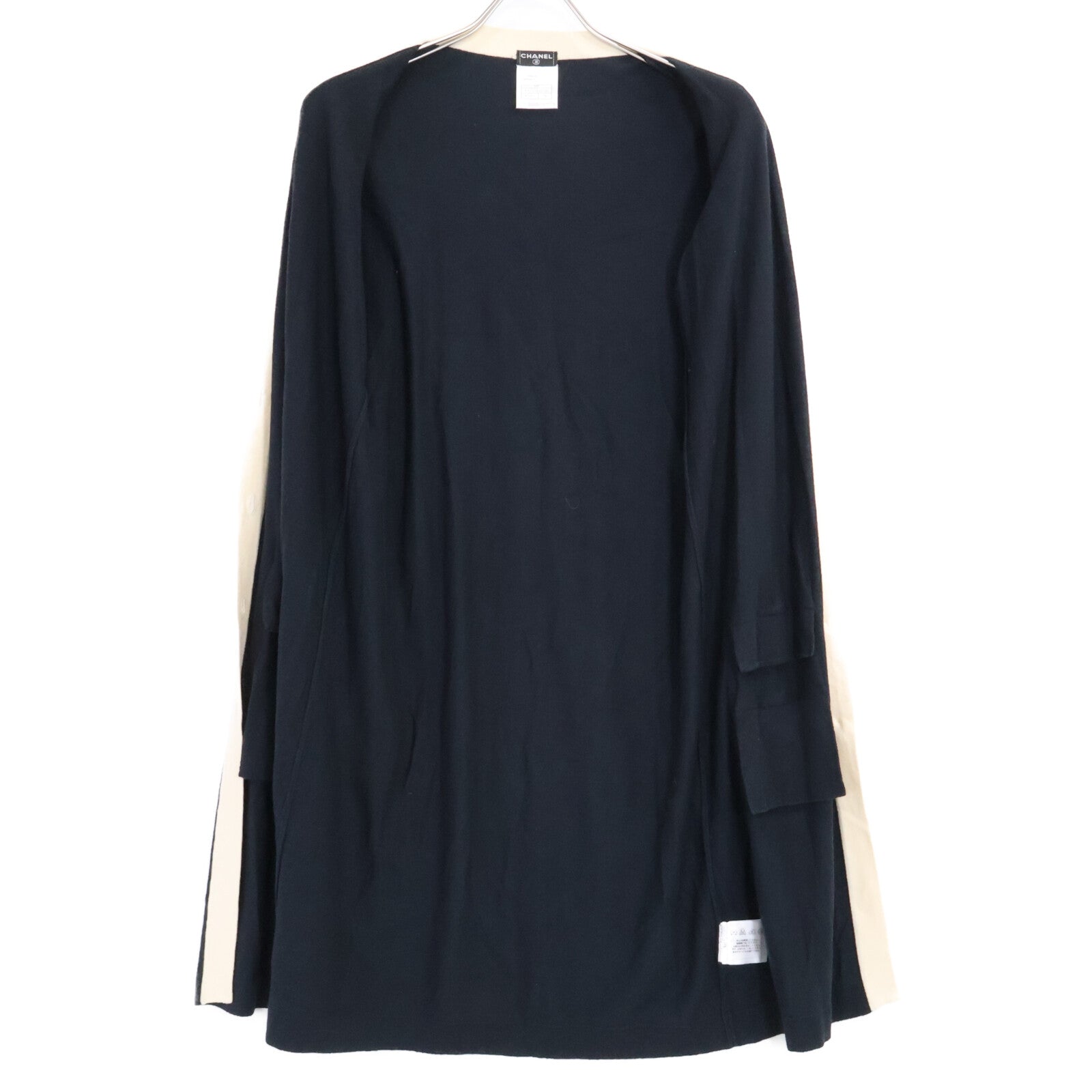 CHANEL 【Domestic official】08P P32701K00740 Camellia logo/handshake cashmere-blend long cardigan top