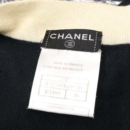 CHANEL 【Domestic official】08P P32701K00740 Camellia logo/handshake cashmere-blend long cardigan top