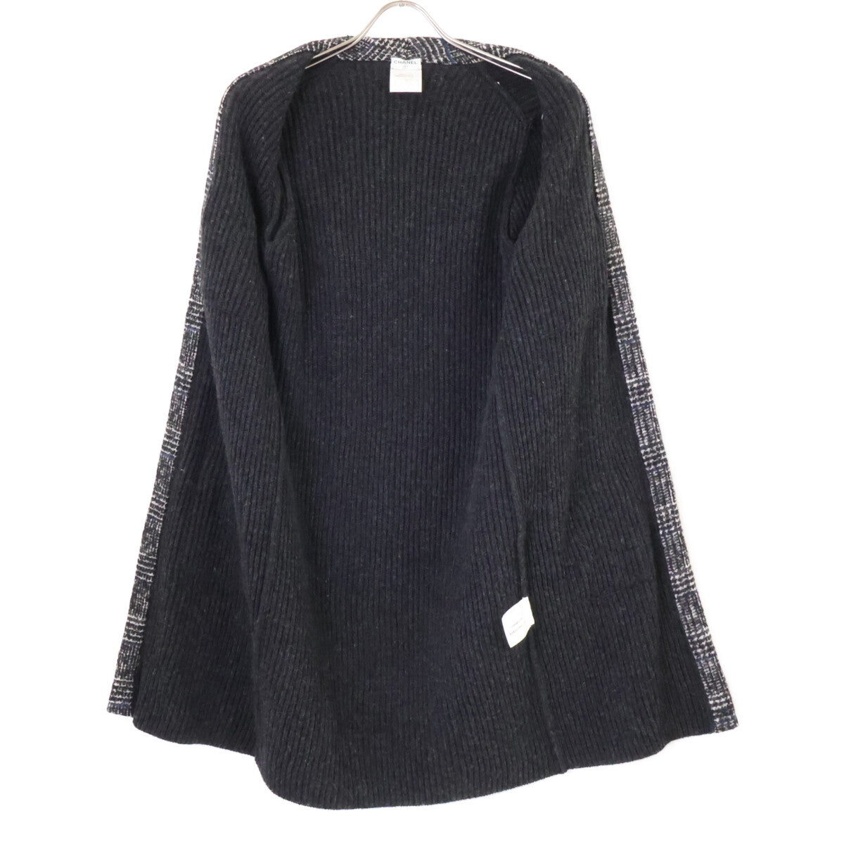CHANEL シャネル 美品 国内正規 07A P31752W04010 カシミヤ リブニット ロングカーディガン トップス