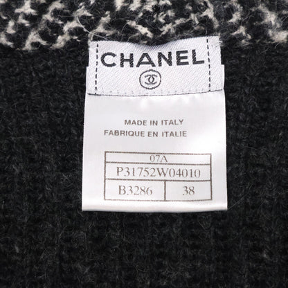 CHANEL シャネル 美品 国内正規 07A P31752W04010 カシミヤ リブニット ロングカーディガン トップス