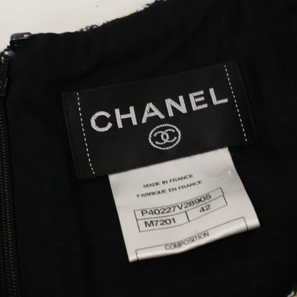 CHANEL シャネル 【美品/国内正規】P40227V28905 ツイード ノースリーブ ワンピース