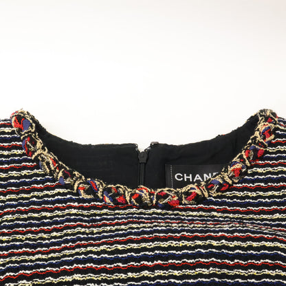 CHANEL シャネル 【美品/国内正規】P40227V28905 ツイード ノースリーブ ワンピース
