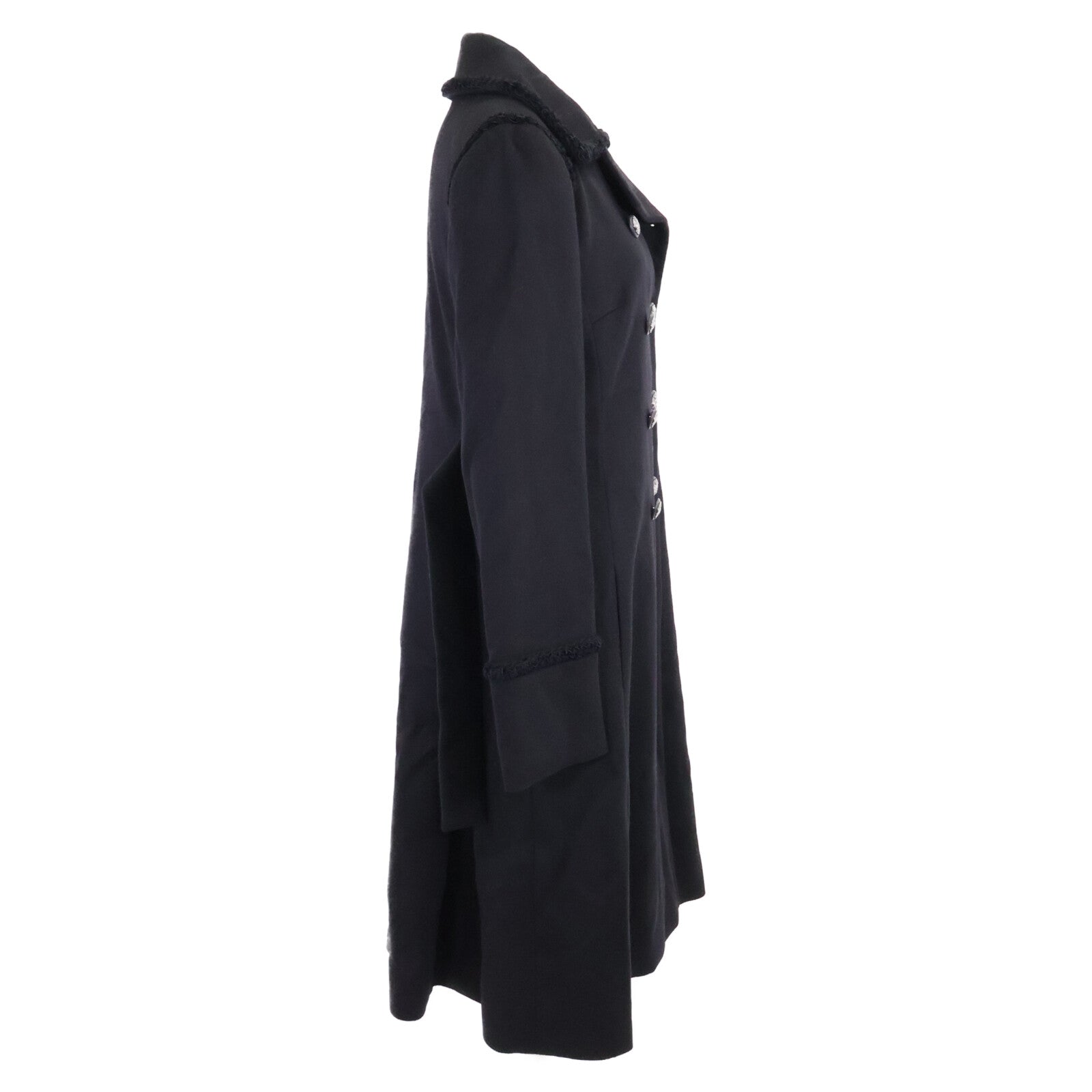 CHANEL 【Domestic official】09A P36033V24388 camellia logo button 100% cashmere double-breasted coat