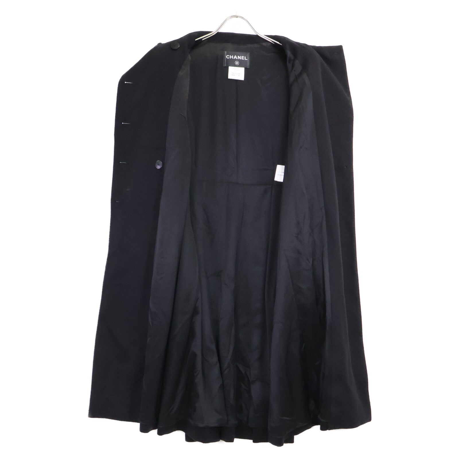 CHANEL 【Domestic official】09A P36033V24388 camellia logo button 100% cashmere double-breasted coat