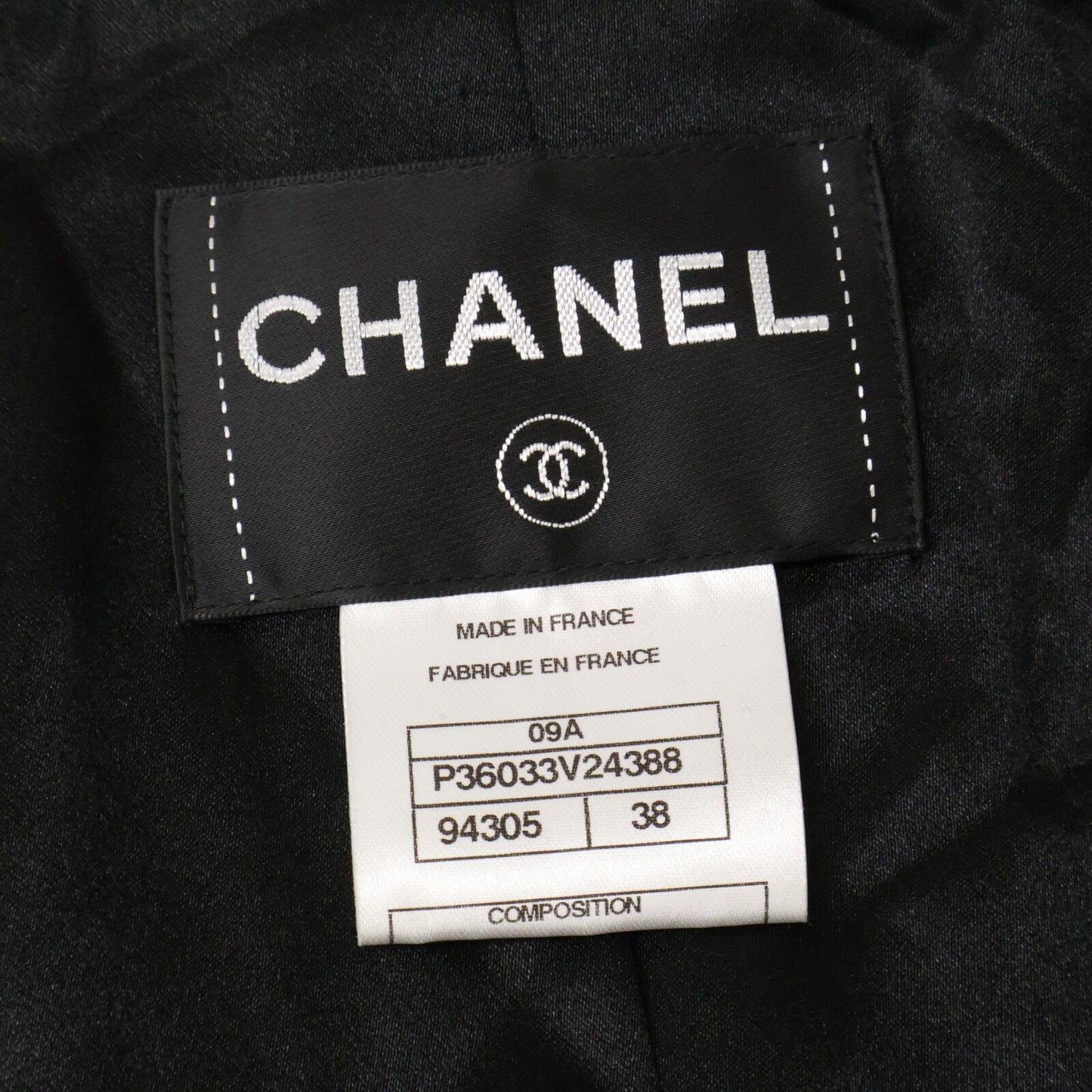 CHANEL 【Domestic official】09A P36033V24388 camellia logo button 100% cashmere double-breasted coat