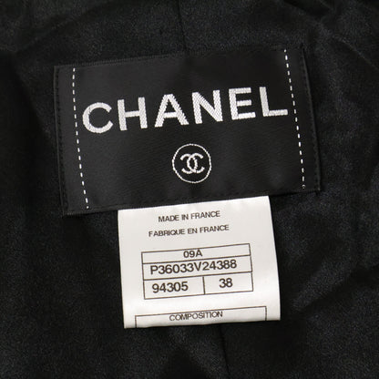 CHANEL 【Domestic official】09A P36033V24388 camellia logo button 100% cashmere double-breasted coat