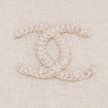 CHANEL シャネル ココマーク刺繍 カシミヤ ストール