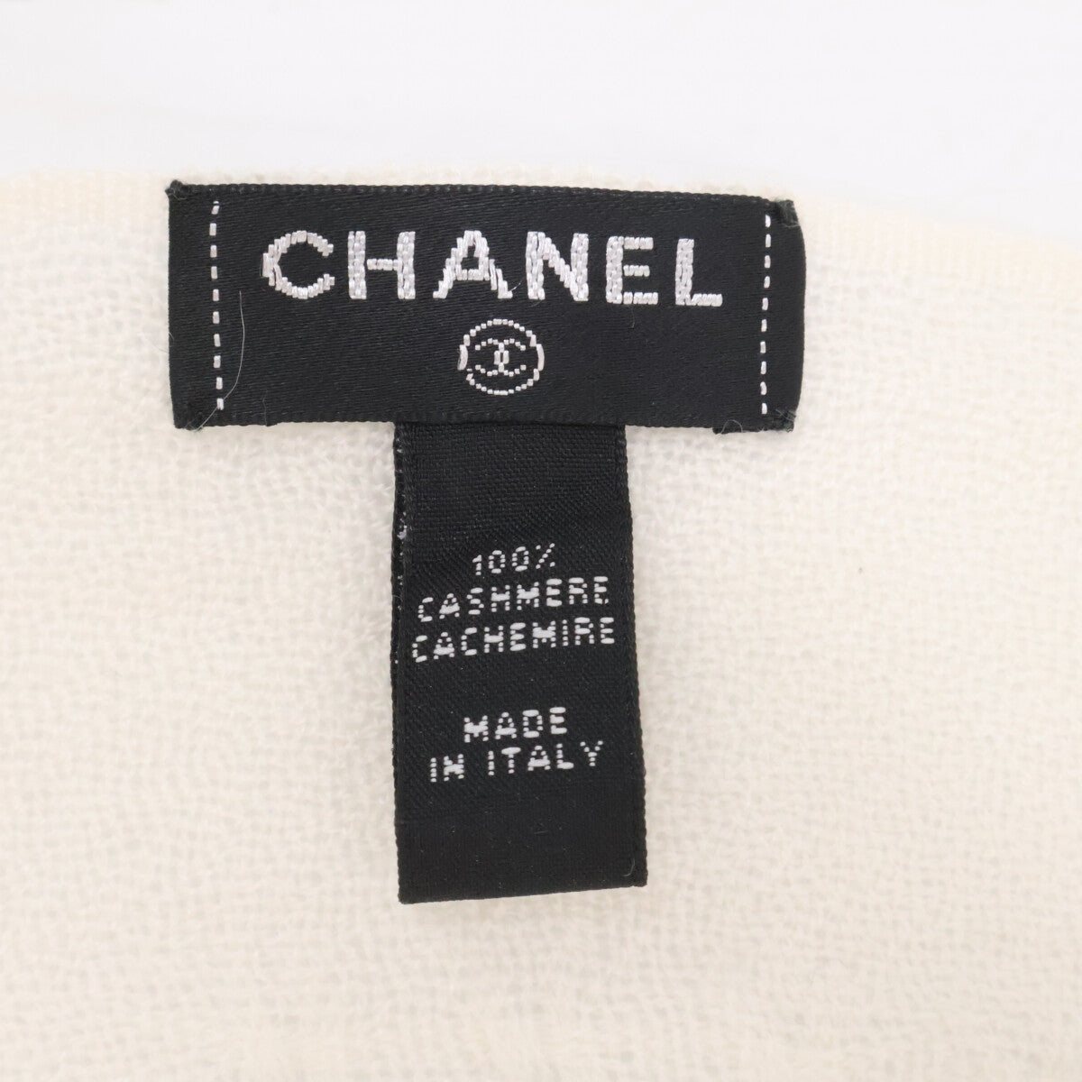 CHANEL シャネル ココマーク刺繍 カシミヤ ストール