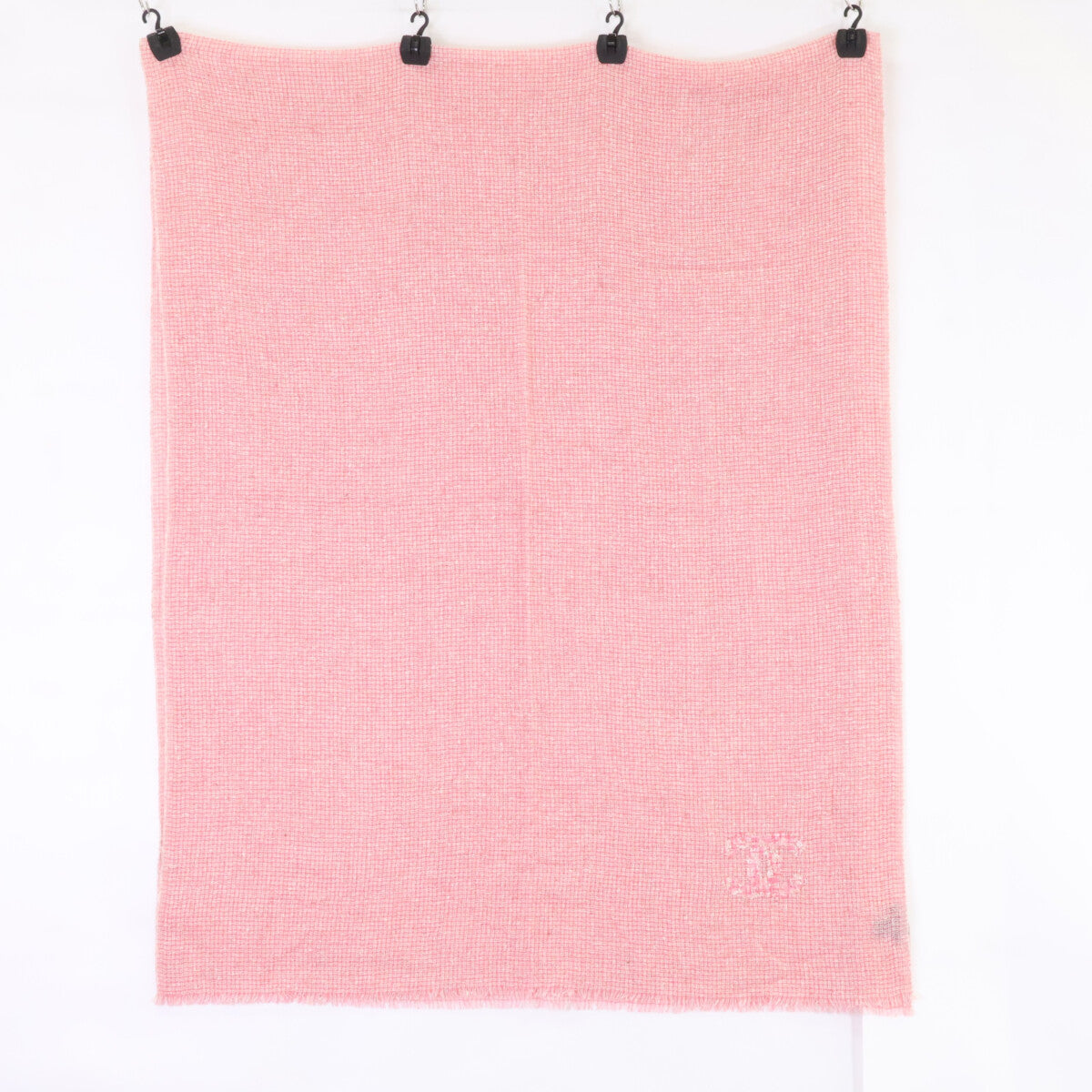 CHANEL シャネル ココマーク刺繍 ウール/カシミヤ/シルク ストール