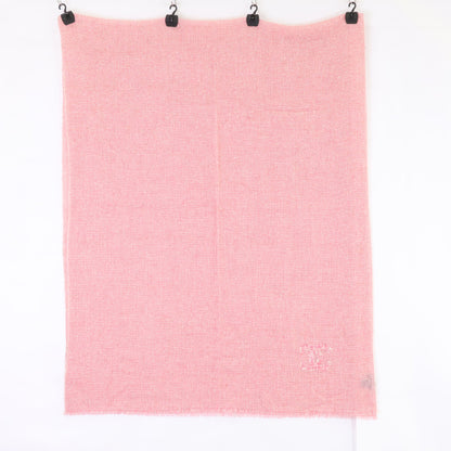 CHANEL シャネル ココマーク刺繍 ウール/カシミヤ/シルク ストール