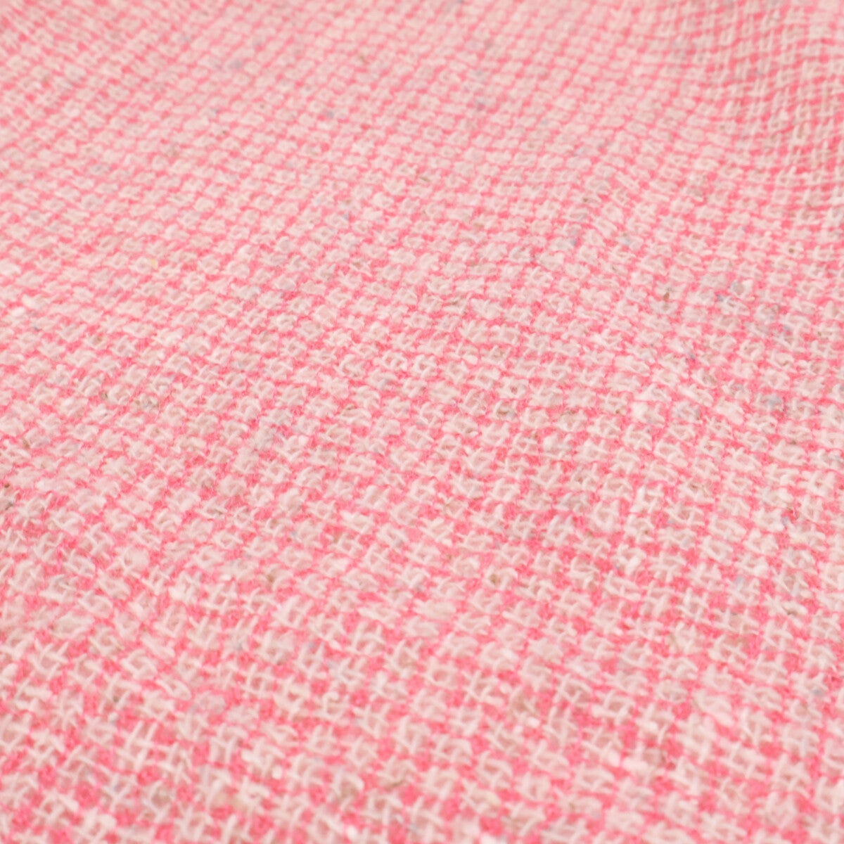 CHANEL Coco Mark embroidered wool/cashmere/silk stole
