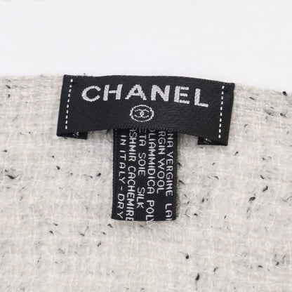 CHANEL シャネル ココマーク刺繍 ウール/シルク/カシミヤ ストール