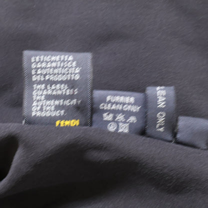 FENDI フェンディ 美品 FNE689 ハラコ ラム x ミンク ファーコート コート