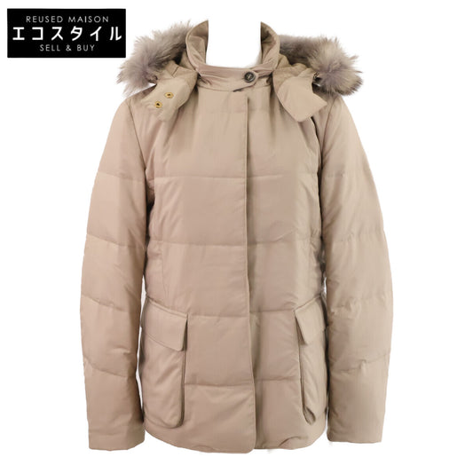 Loro Piana ロロピアーナ 【美品】裏地 カシミヤ ファー/フード付 ダウンジャケット ジャケット