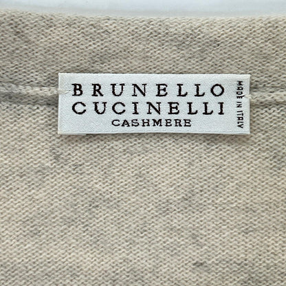 BRUNELLO CUCINELLI ブルネロクチネリ モニーレ装飾 Vネック カシミヤ ニット トップス