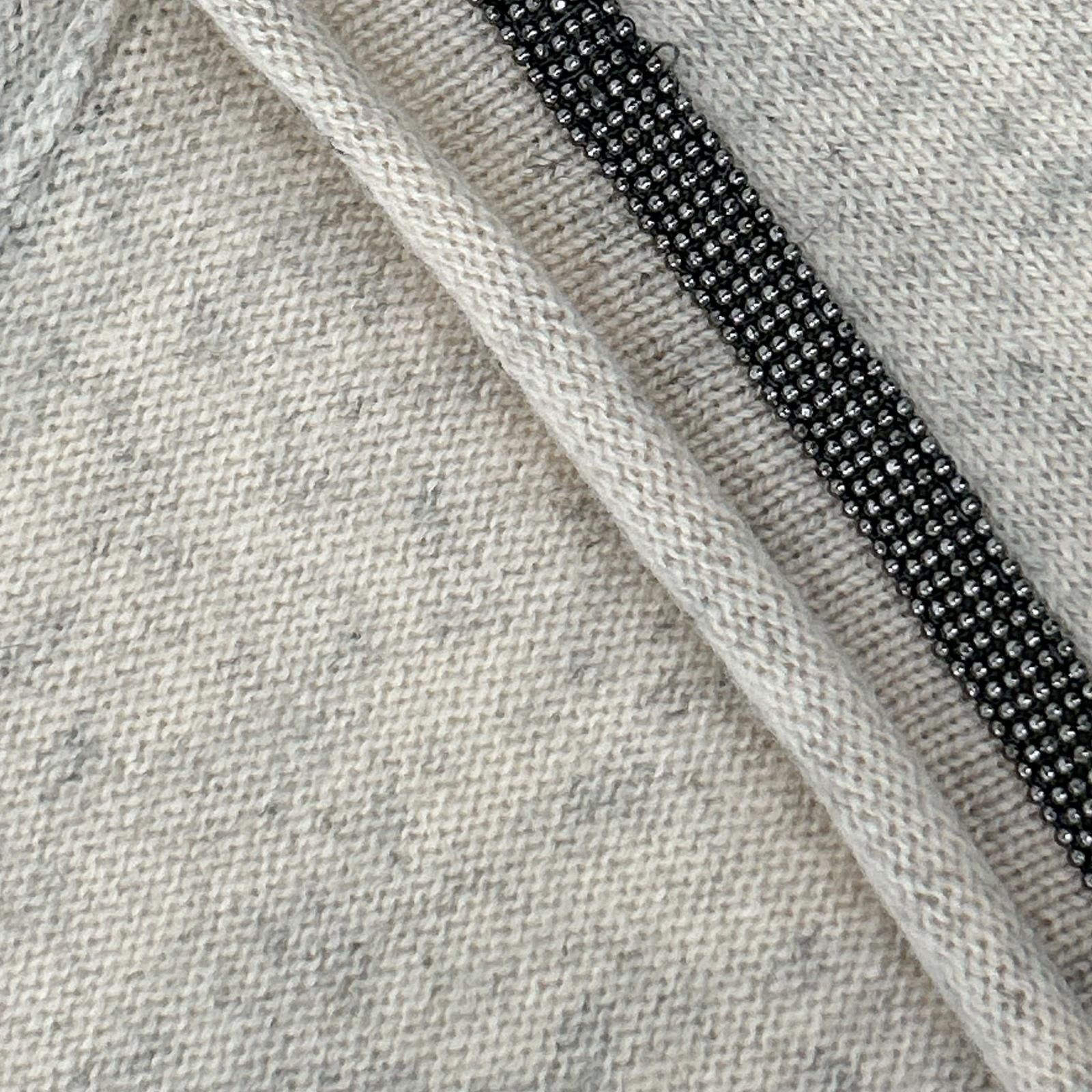 BRUNELLO CUCINELLI ブルネロクチネリ モニーレ装飾 Vネック カシミヤ ニット トップス