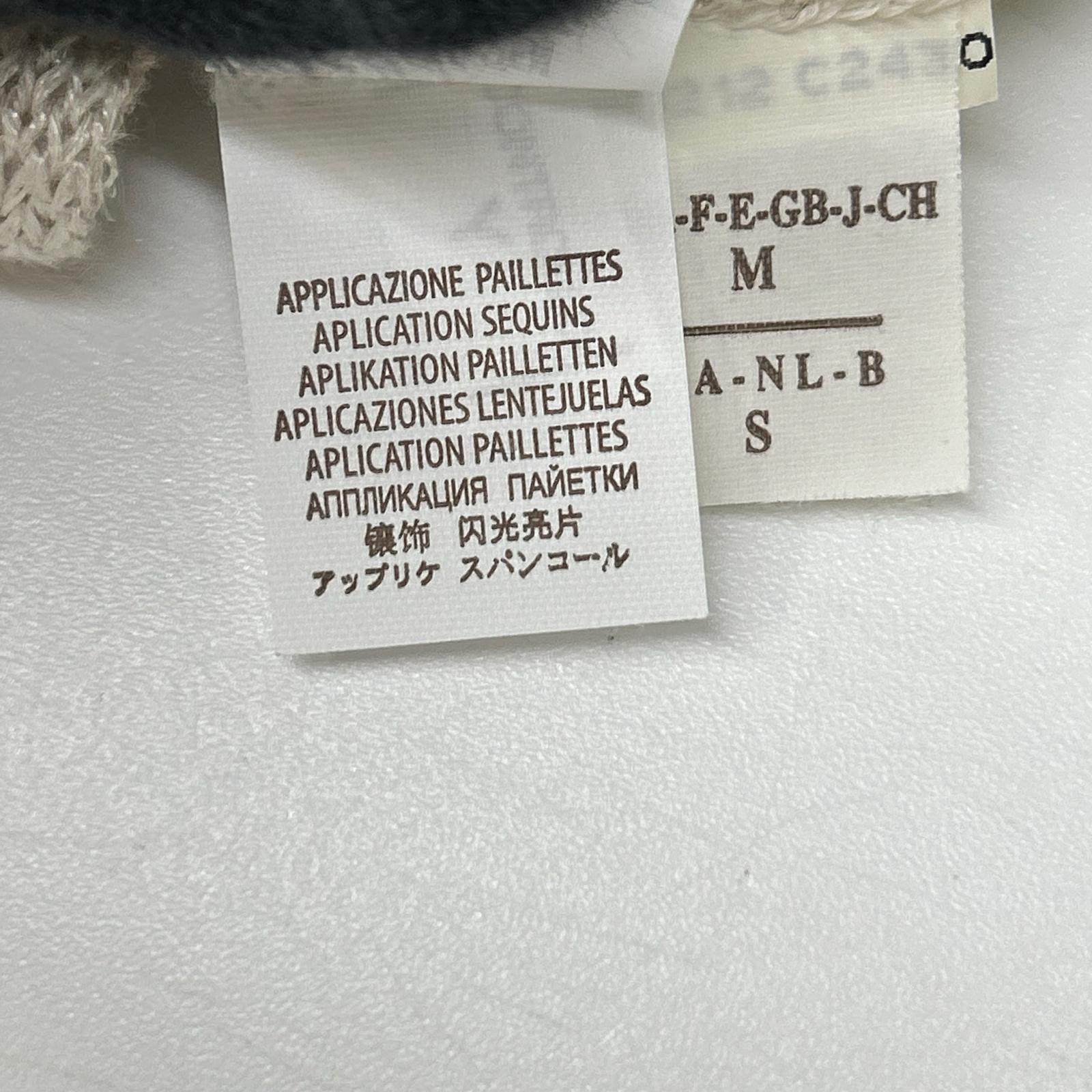 BRUNELLO CUCINELLI ブルネロクチネリ リネン×シルク スパンコール ノースリーブ ニット トップス