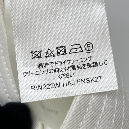 LOUIS VUITTON ルイヴィトン 22年製 FNSK27 ホワイト 金釦 デニムスカート スカート