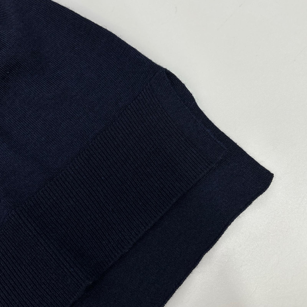 LOUIS VUITTON Louis Vuitton navy gold-button cashmere-blend wool V-neck knit top tops