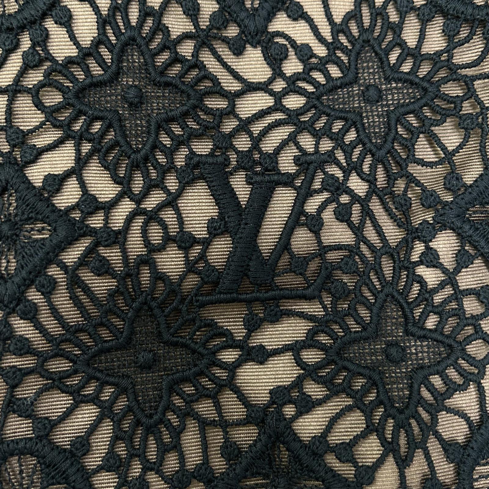 LOUIS VUITTON ルイヴィトン 11年製 ブラック モノグラムレース刺繍 ワンピース ワンピース